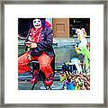 New Orleans Clown Framed Print