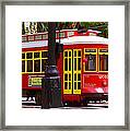 New Orleans Trolley Framed Print