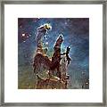 Hubble Pillars Of Creation Hd Square Framed Print