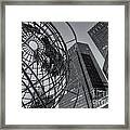 New York City Columbus Circle Landmarks Ii Framed Print