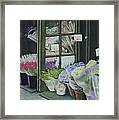 New York Flower Shop Framed Print