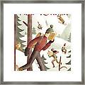 Winter Page-turners Framed Print