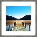 New Zealand Lake District Framed Print
