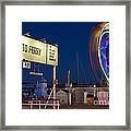 Newport Beach Auto Ferry Framed Print