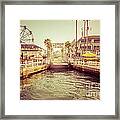 Newport Beach Balboa Island Ferry Dock Photo Framed Print