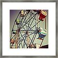 Newport Beach Ferris Wheel In Balboa Fun Zone Photo Framed Print