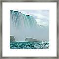 Niagara Falls Low Angle Framed Print