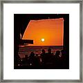 Night Life In Kona Framed Print