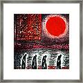 Night Of The Red Moon Framed Print
