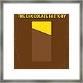 No149 My Willy Wonka And The Chocolate Factory Minimal Movie Poster Framed Print