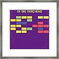 No353 My Encounters Of The Third Kind Minimal Movie Poster Framed Print