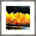 Nooksack River In Fall Framed Print