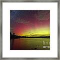 Northern Lights - Fire In The Sky Framed Print