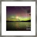 Northern Lights Over Ricker Pond Framed Print