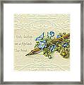 Nostalgic Greeting Card Framed Print