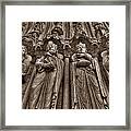 Notre Dame Facade Detail Framed Print