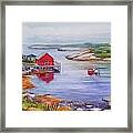 Nova Scotia Harbor Framed Print