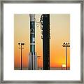 Npp Satellite Launch Rocket Framed Print