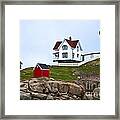 Nubble Lighthouse Cape Neddick Maine 3 Framed Print