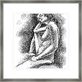 Nude Female Sketches 3 Framed Print