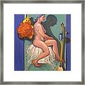 Nude With Duckie Framed Print