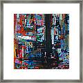 Ny Times Square Night 2 Framed Print