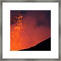 Nyamulagira Volcano Eruption Framed Print