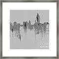 Nyc Abstract Grayscape Framed Print