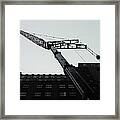 Nyc Construction Crane Framed Print