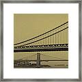 Nyc East River Bridges Framed Print