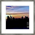 Nyc Morning Silhouettes Framed Print
