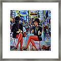 Nyc Red Chairs Framed Print