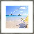 Oahu Lanikai Beach Framed Print