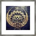 Obey Peace Lotus Framed Print