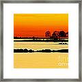 Orange Sunset Framed Print