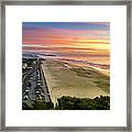 Ocean Beach Sunset From Sutro Heights Framed Print