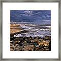 Ocean City Jetty Framed Print