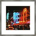 Ocean Drive Film Image Framed Print