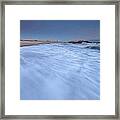 Ocean Snow Framed Print