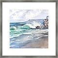 Ocean Surf Framed Print