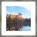 October Pond View Framed Print