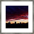 October's Last Sunset Framed Print