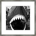 Oh The Shark Bites Framed Print