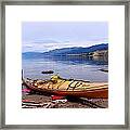 Okanagan Lake - Kayaking Framed Print