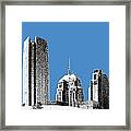 Oklahoma City Skyline - Slate Framed Print
