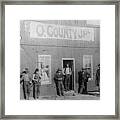 Oklahoma Jailhouse, C1893 Framed Print