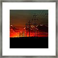 Oklahoma Panhandle Sunset Framed Print