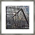 Ol' Iron Bridge Of Dark Hallow Framed Print