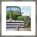 Old And Rusty Vintage Ford Realism Auto Scene Framed Print