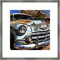 Old Baby Blue Chevy Framed Print